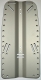 Aluminium Rebreather-Backplate 1,4kg / 4mm