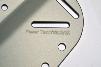 Aluminium Rebreather-Backplate 1,4kg / 4mm